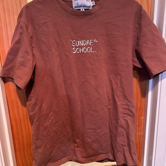 Sundae School Brown T-Shirt - Picture 1 of 5
